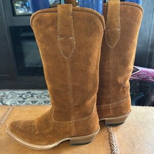 Ariat Memphis Brown/orange Heeled Boots Western Style
